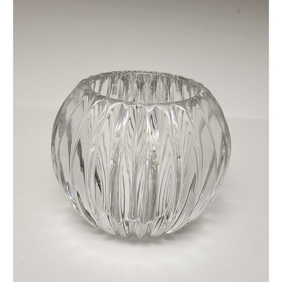 Shannon Crystal Designs of Ireland Hand Crafted Lead Crystal China Candle Holder - Picture 1 of 5